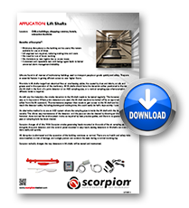 Scorpion Application Sheet Lift Shafts